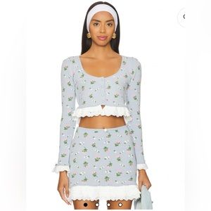 For Love & Lemons Floral Two Piece Set